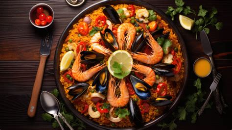  Paella! A Symphony of Seafood and Saffron that Dances on Your Tongue